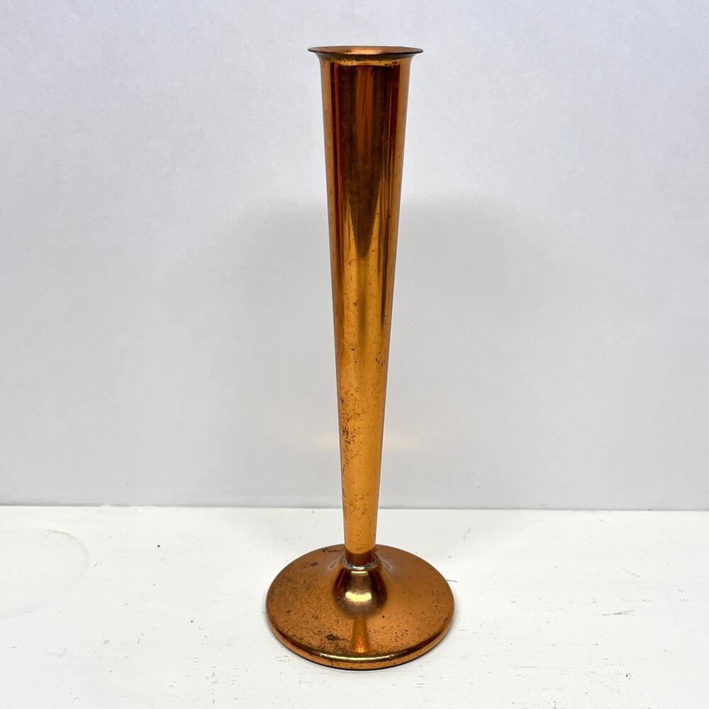 Vintage Coppercraft Guild Copper Fluted Bud Vase